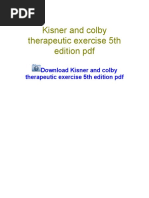 Kisner and Colby Therapeutic Exercise 5th Edition PDF