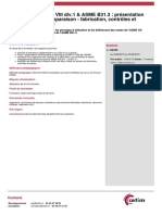 ASME VIII Div1 ASME B313 Presentation Et Comparaison Fabrication Controles Et Essais L28 PDF