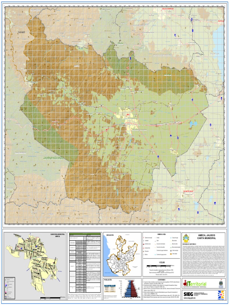 Mapa de Ameca, Jalisco | PDF