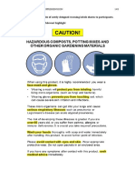 Highlighting of Relevant Words in Suggested Potting Mix Warning Labels.