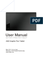 User Manual: A30 Graphic Pen Tablet