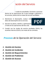 Operación Del Servicio