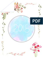 2018 Calendar/planner