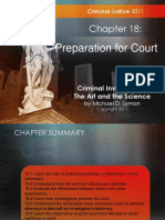 Preparation For Court: Criminal Investigation The Art and The Science
