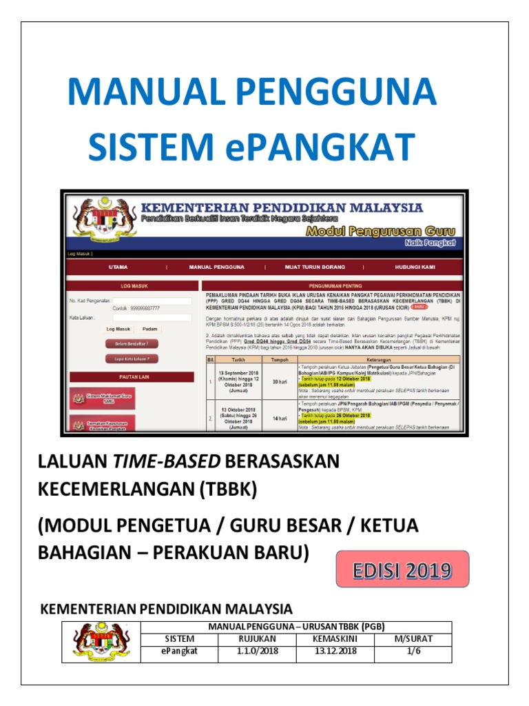 Manual Pengguna Sistem Epangkat Modul Pengetua Guru Besar Ketua ...