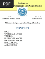 Esha Poweroint Presentation of SDLC Models