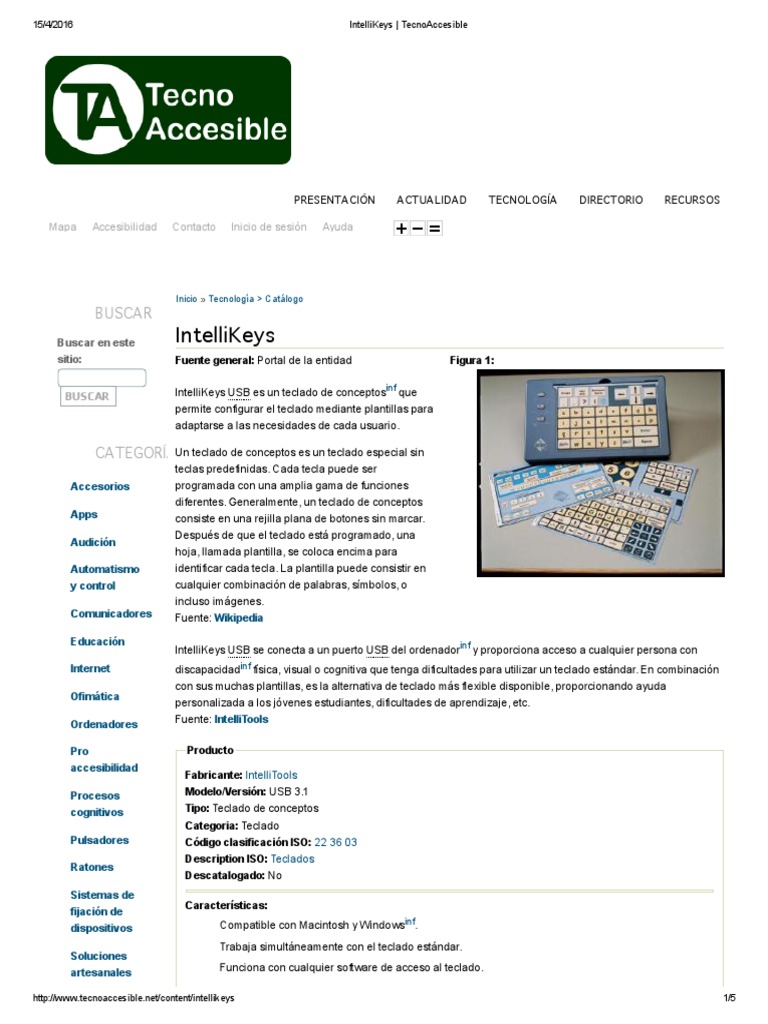 IntelliKeys - TecnoAccesible | PDF | Teclado | Macintosh