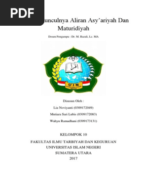 Sejarah Munculnya Aliran Asyariyah Dan M Pdf