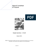 SAP R/3 Technical Consultant Certification Program: Sample Questions - 2. Draft