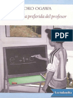 La Formula Preferida Del Profesor - Yoko Ogawa PDF