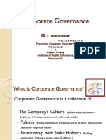 Corporate Governance: T. Anil Kumar