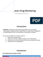 Therapeutic Drug Monitoring: Saeed Alqahtani, Pharmd, PHD