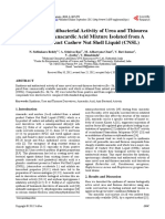 Synthesis and Antibacterial Activity of Urea and Thiourea Derivatives of Anacardic Acid Mixture Isolated From A Natural Product Cashew Nut Shell Liquid (CNSL)