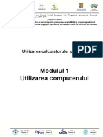 ECDL M1 - Utilizarea Computerului