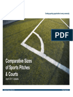 Comparative Sizes of Sports Pitches & Courts: April 2011 Update