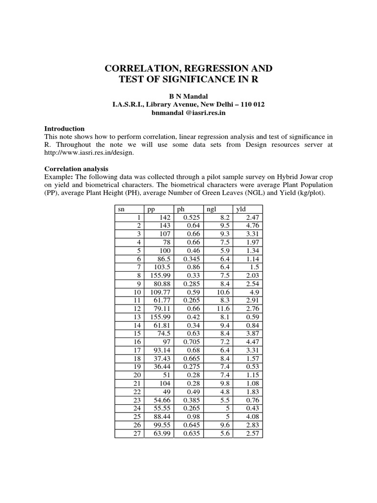 R Analysis for Data Scientists | PDF | Regression Analysis ...