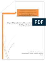 Integrated Agro-Industrial Park Ba'eker Construction Project Field Report Writing Format For M&E