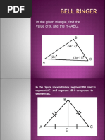 In The Given Triangle, Find The Value of X, and The M ABC