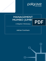 Management Mumbo-Jumbo. a Skeptic's Dictionary - Adrian Furnham - 2006