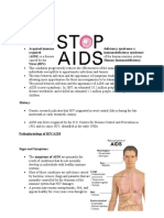 Definition: Deficiency Syndrome or Acquired Immunodeficiency Syndrome Human Immunodeficiency Virus (HIV)