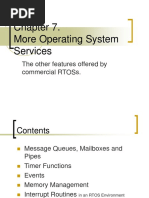 More Operating System Services: The Other Features Offered by Commercial Rtoss