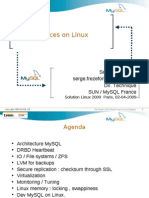 MySQL: Best Practices On Linux: SL 2009 Serge Frezefond