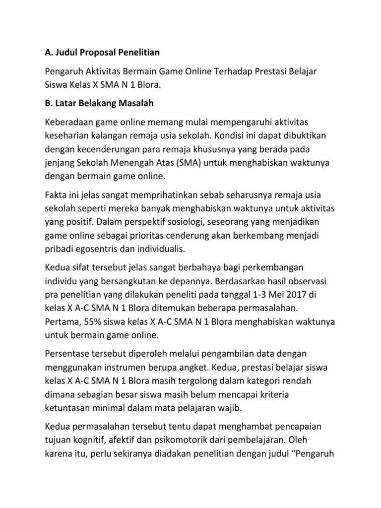 Contoh Angket Tertutup Tentang Game Online - Kumpulan soal - Bab 2 Skripsi Tentang Pengaruh Permainan Tradisional
