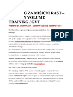 Trening Za Mišićni Rast - German Volume Training / GVT