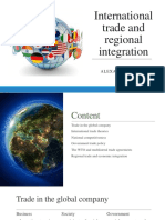 International Trade and Regional Integration