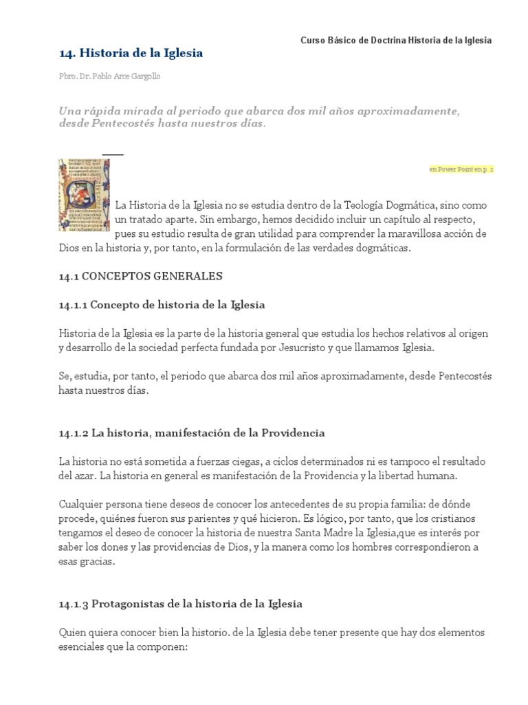 Historia de la Iglesia: Un Resumen Esencial | PDF | Papa juan pablo ii ...