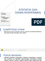 Statistik Dan Disain Eksperimen: Teknik Mesin