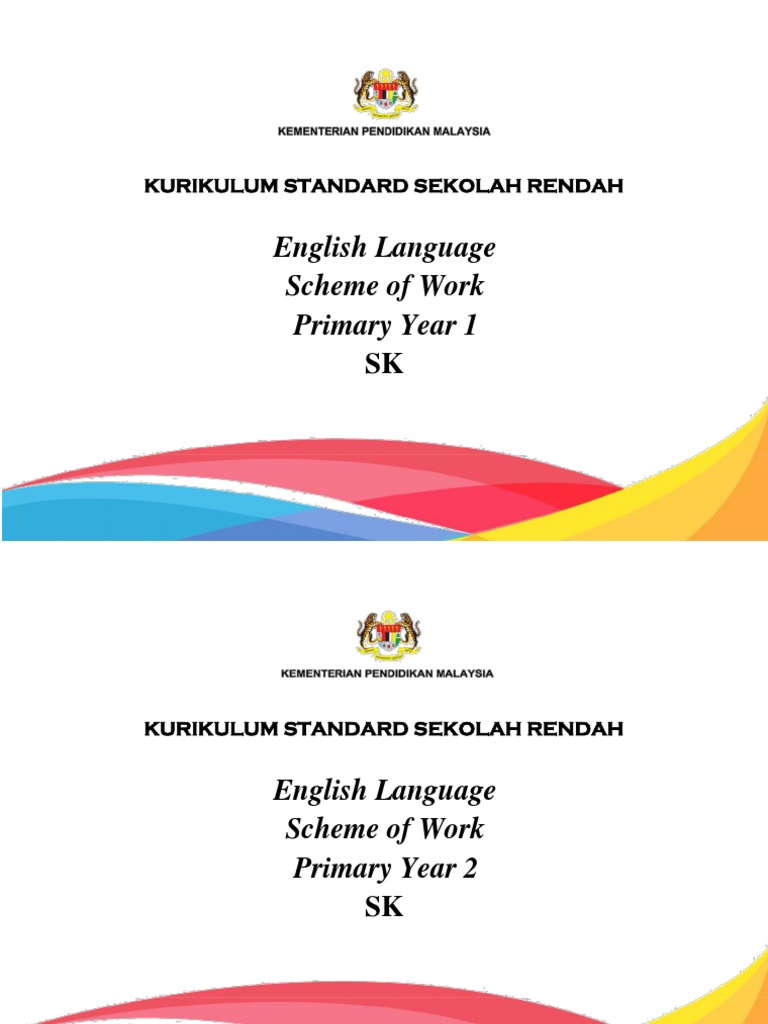 KSSR English Language Scheme for Primary | PDF