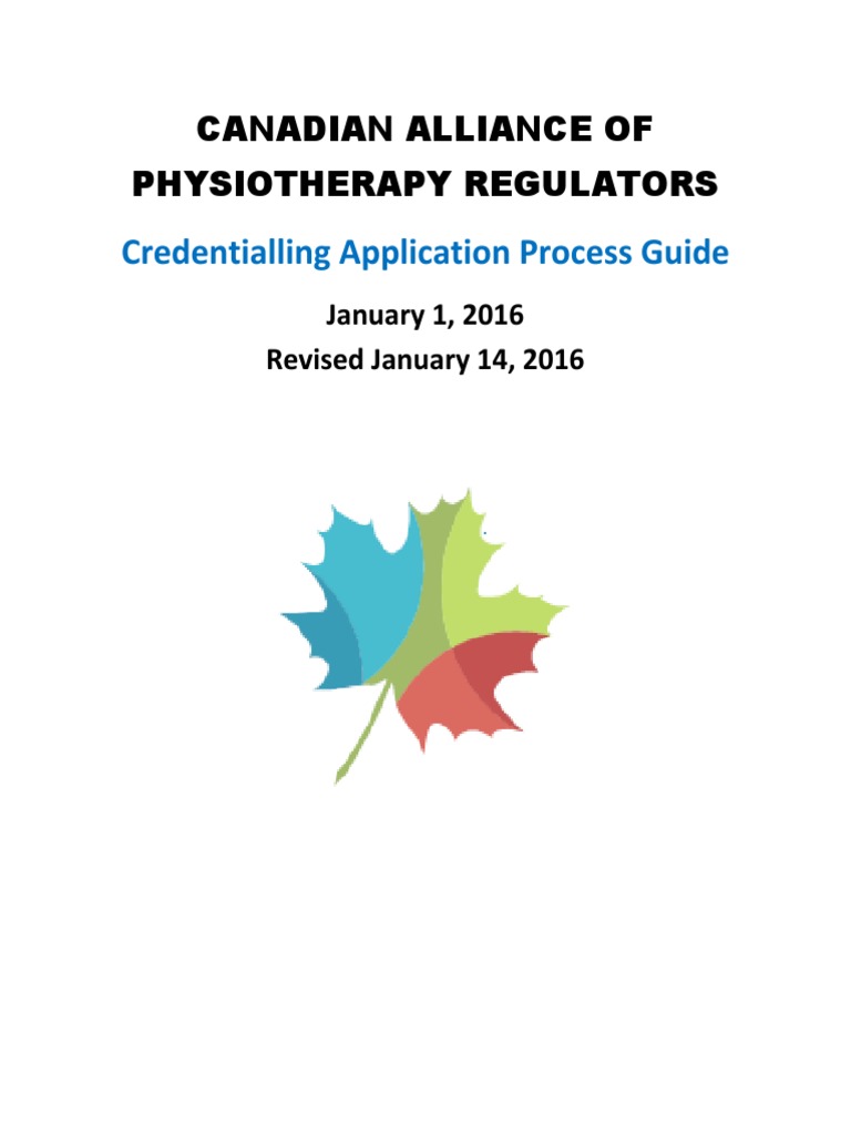 Credentialling Application Process Guide Eng 16114 PDF Physical