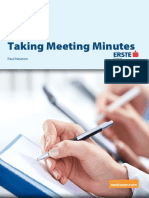 Taking Meeting Minutes