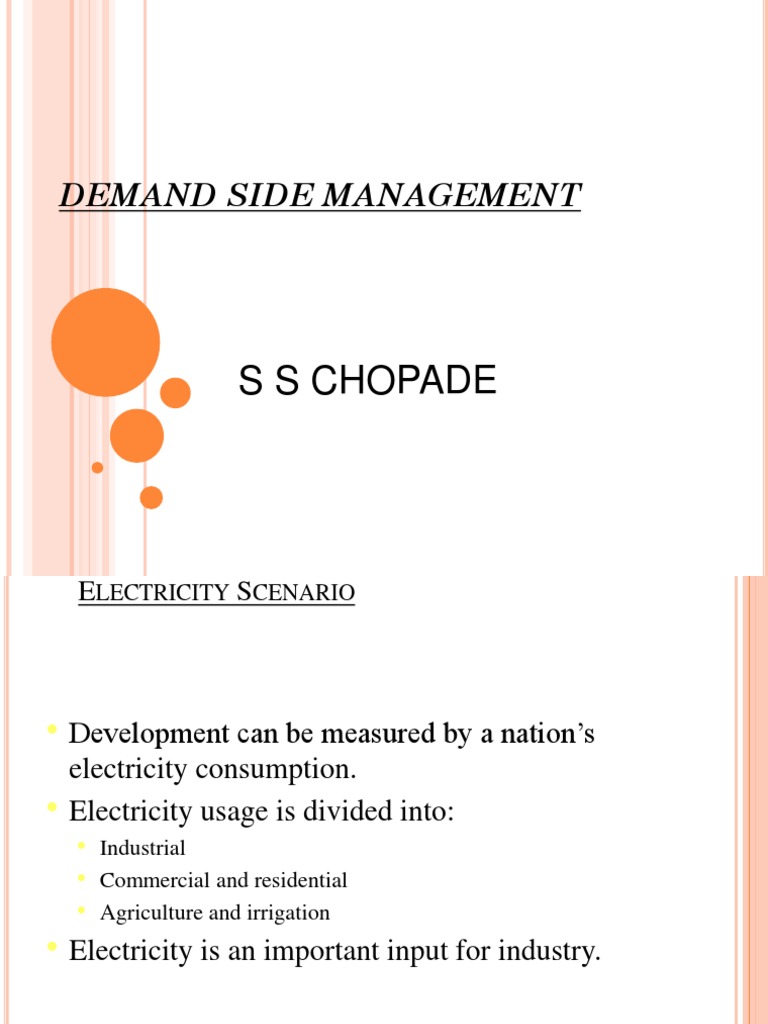 Demand Side Management in India | PDF | Power (Physics) | Economies