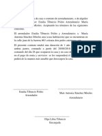 El Contrato de Renta de Casa o Contrato de Arrendamiento