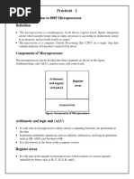 Practical - 1: Aim: - Introduction To 8085 Microprocessor