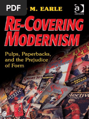 Re Covering Modernism Pulps Paperbacks And The Prejudice Of