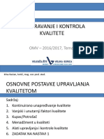 Osiguranje I Kontrola Kvalitete