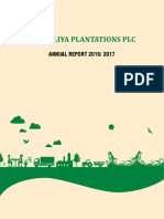 Maskeliya Plantations PLC: ANNUAL REPORT 2016/ 2017