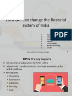 How UPI Can Change The Financial System of India: Group-8