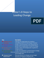 Kotter's 8 Steps To Leading Change