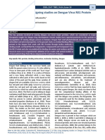 In Silico Drug Designing Studies on Dengue Virus NS1 Protein