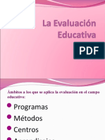 La Evaluación Educativa presentacion