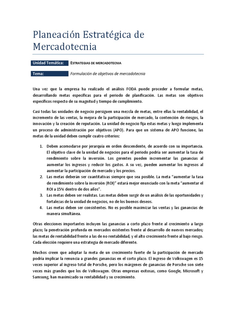 Estrategias de Marketing y Posicionamiento | PDF | Producto (Negocio ...