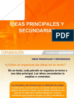 Ideas Principales y Secundarias