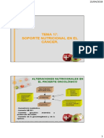 Soporte Nutricional en El Cancer