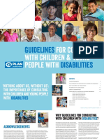 Guidelines Disabilities: FOR Consulting WITH Children & Young People With