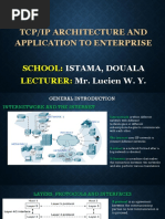 Tcp/Ip Architecture and Application To Enterprise: School: Lecturer