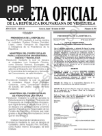 Gaceta Oficial 41558 Sumario
